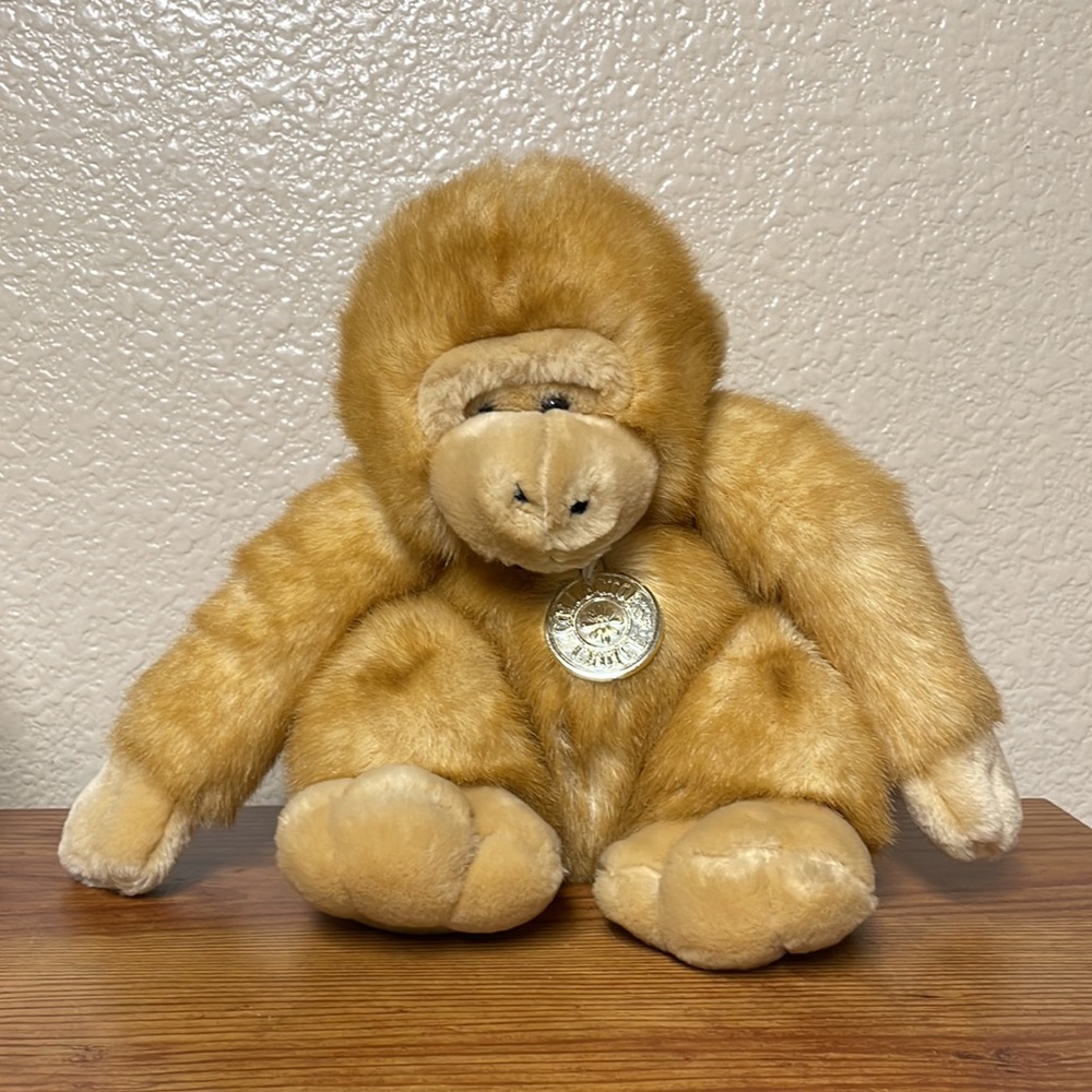 Monkey Chimpanzee Chimp Plush Stuffed Animal Toy 8” x 8”